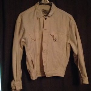 Jordache vintage white denim jacket